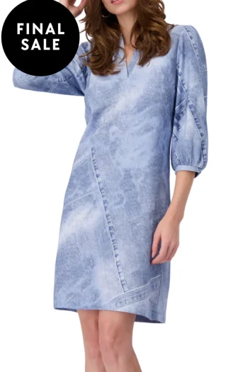 MONARI Dresses-3/4 SLV DRESS INDIGO