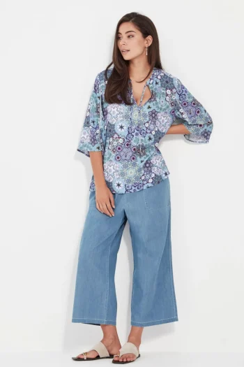 VERGE Pants|Weekend Edit-ALEX 3/4 PANT DENIM