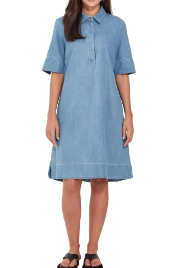 VERGE Dresses|Weekend Edit-ALEX DRESS DENIM
