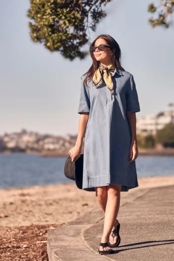 VERGE Dresses|Weekend Edit-ALEX DRESS DENIM