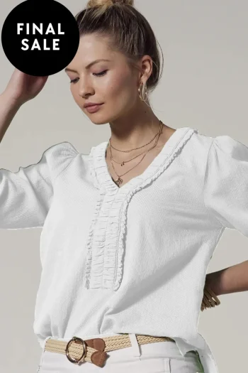 LOOBIES STORY Tops-ALORA TOP WHITE