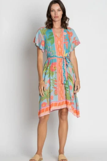 LULA SOUL Dresses-ANASSA DRESS STEEL-BLUE