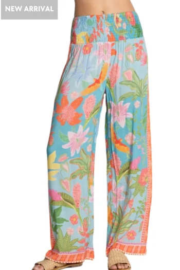 LULA SOUL Pants-ANASSA PANT STEEL-BLUE