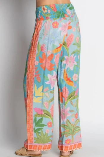 LULA SOUL Pants-ANASSA PANT STEEL-BLUE