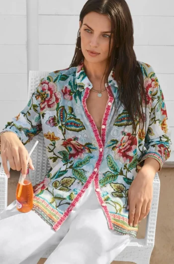 JOHNNY WAS Shirts-AUDREY BUTTON UP SHIRT MULTI