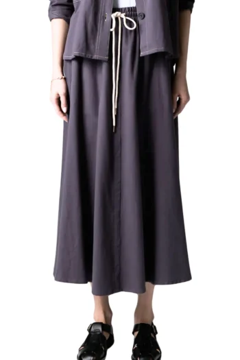 POL CLOTHING Skirts|Winter Style-BABYLON SKIRT SLATE