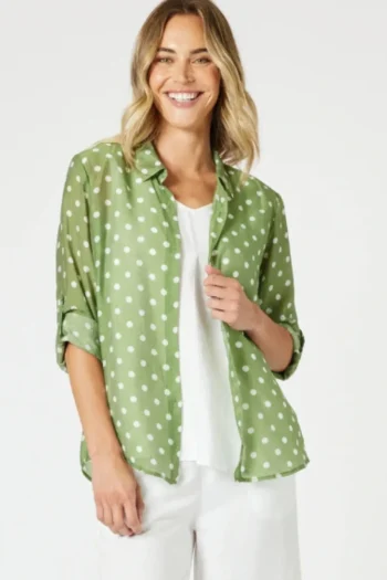 GORDON SMITH Shirts|Weekend Edit-SPOT SHIRT BASIL