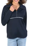 ELM Tracksuits|Track Tops-BONNIE HALF ZIP SWEAT NAVY