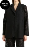 MELA PURDIE Jackets-BUTTON BLAZER BLACK