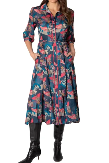 LULA SOUL Dresses|Winter Style-CADIZ MIDI PRINT