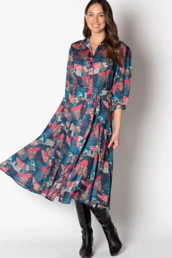 LULA SOUL Dresses|Winter Style-CADIZ MIDI PRINT