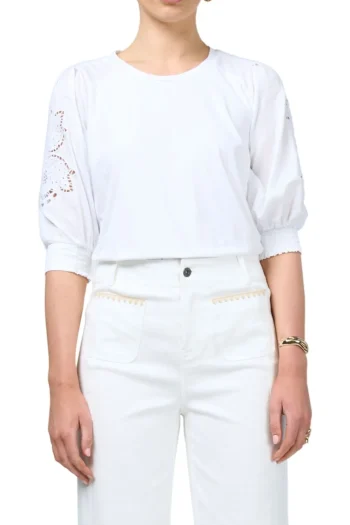 LOOBIES STORY Tops|Travel Essentials-CALLI TOP WHITE