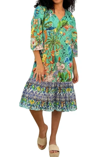 CIENNA Dresses-CARMEN DRESS MULTI