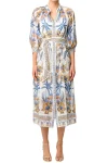 ONCE WAS Dresses-CARMEN SILK COTTON DRESS PRINT