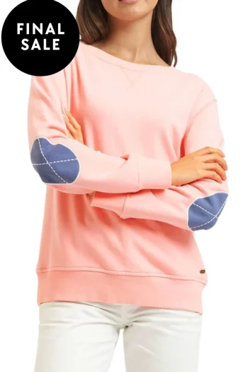 EST 1971 Tracksuits|Track Tops-CLASSIC COTTON SWEATSHIRT CORAL