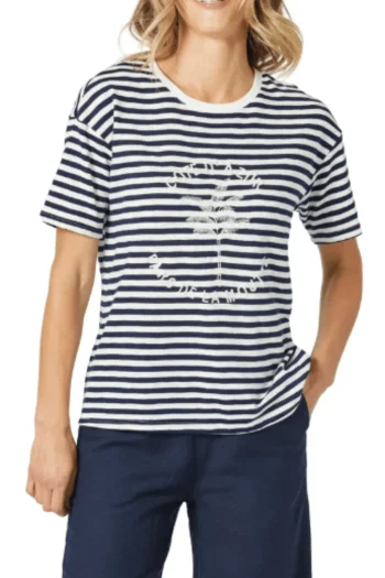 GORDON SMITH T Shirts|Weekend Edit-COTE D AZUR STRIPE TEE