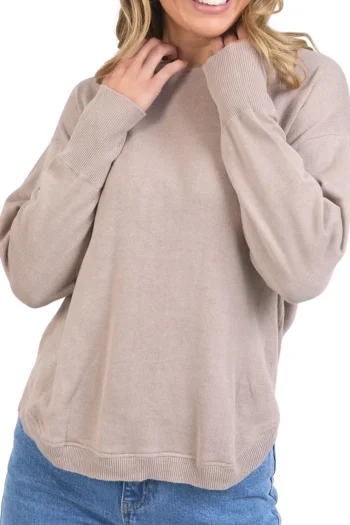 FOXWOOD Jumpers|Winter Style-DELILAH KNIT MUSHROOM