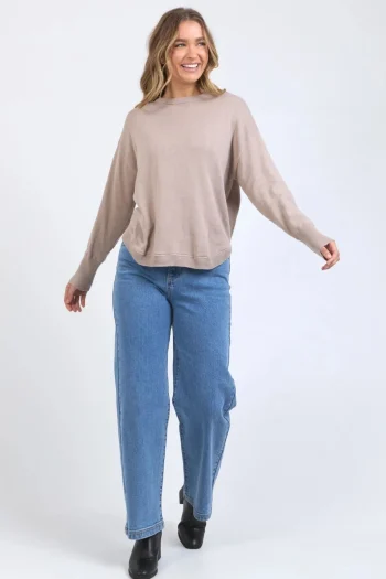 FOXWOOD Jumpers|Winter Style-DELILAH KNIT MUSHROOM