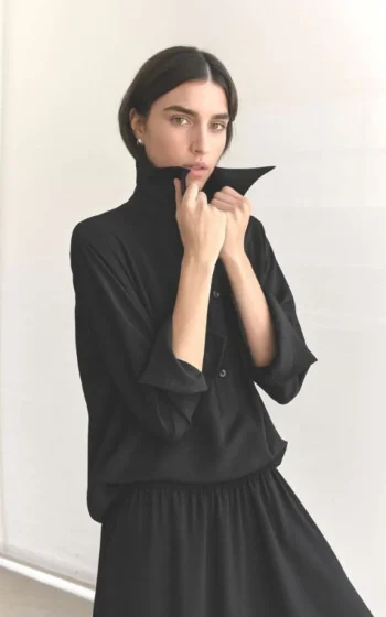 MELA PURDIE Shirts-DENIER PEAK SHIRT BLACK