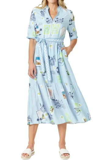 GORDON SMITH Dresses|Weekend Edit-DESTINATION MAXI DRESS PALE-BLUE