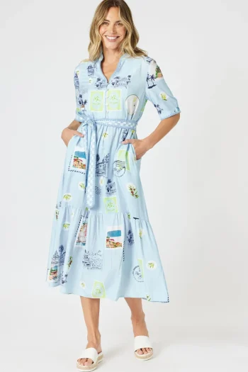 GORDON SMITH Dresses|Weekend Edit-DESTINATION MAXI DRESS PALE-BLUE