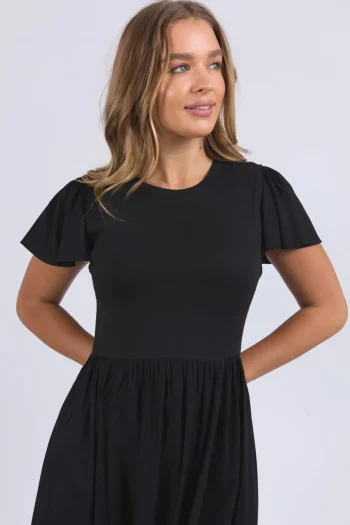 FOXWOOD Dresses-ELLE DRESS BLACK