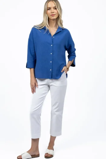 HUMIDITY Shirts-EMPIRE SHIRT ROYAL-BLUE