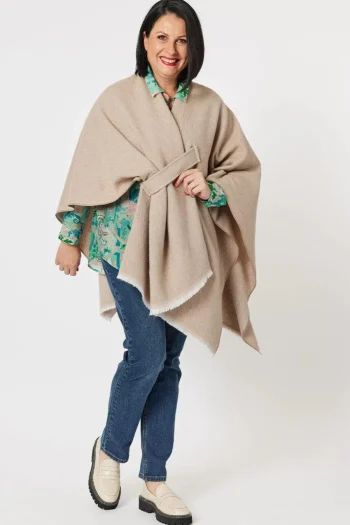 GORDON SMITH Scarves|Cardigans-ESSENTIAL WRAP NATURAL