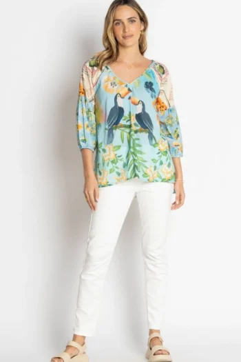 LULA LIFE Tops|Travel Essentials-EXOTICA TOP MULTI