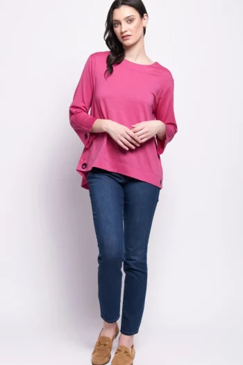 FOIL Tops|Winter Style-EYE SPY TOP BERRY