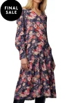 MADLY SWEETLY Dresses-FLORIENT DRESS NAVY