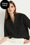 MELA PURDIE Tops-FLUTE PLAZA BLACK