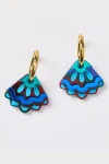 MARTHA JEAN Jewellery|Gift Guide-FRILL POD EARRINGS BLUE