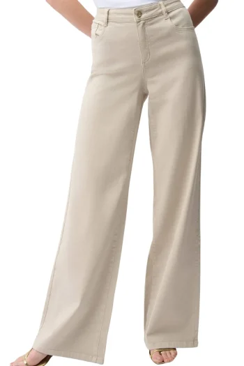 JOSEPH RIBKOFF Jeans|Winter Style-GOLDIE WIDE LEG JEAN MOONSTONE