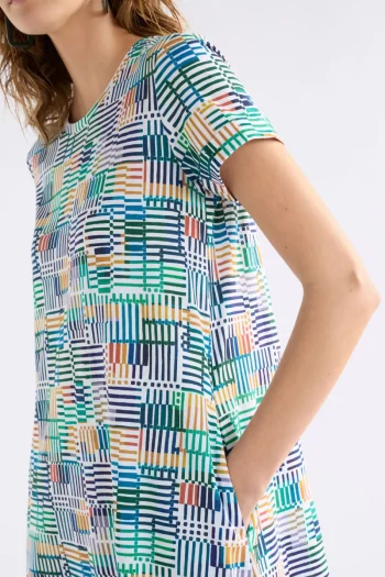 ELK Dresses-HAKI DRESS PRINT