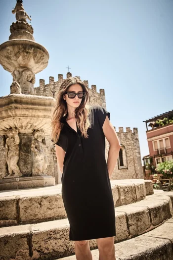 MELA PURDIE Dresses-HENLEY DRESS BLACK