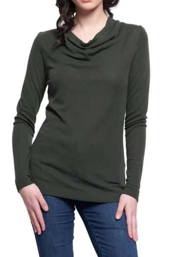 FOIL Tops-HOLY COWL TOP