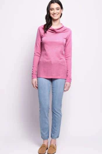 FOIL Tops-HOLY COWL TOP