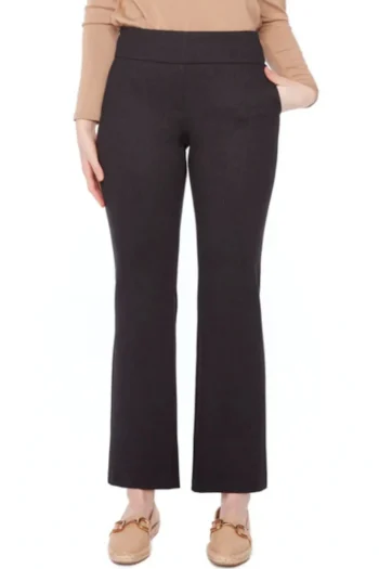 UP Pants|Winter Style-HOVE BOOTCUT PONTE BLACK