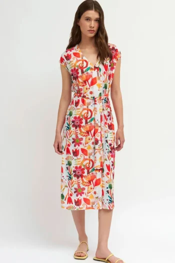 TINTA Dresses-IDALIA25 DRESS MULTI