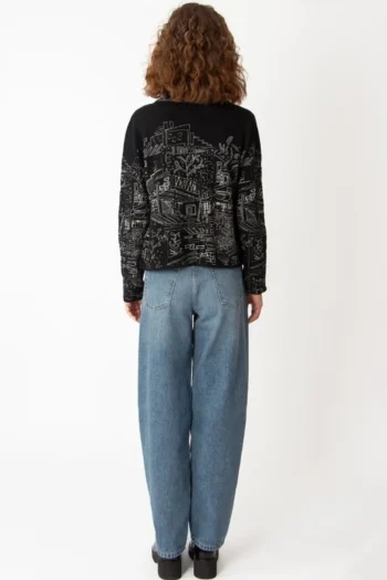 IVKO Jackets|Winter Style-JACQUARD JACKET BLACK