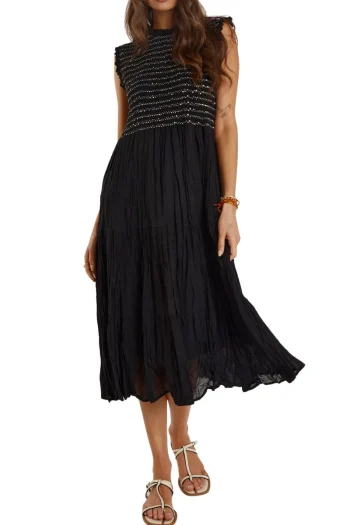 RUBY YAYA Dresses-JOLIE MAXI BLACK