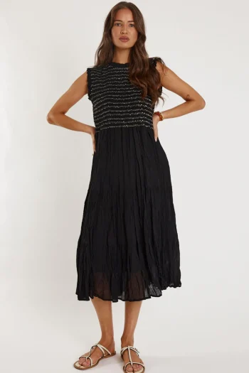 RUBY YAYA Dresses-JOLIE MAXI BLACK