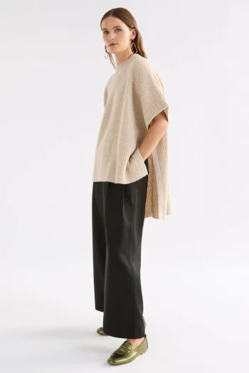 ELK Jumpers|Tops-KAANTO PONCHO LATTE