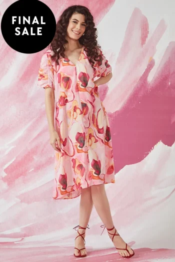 GLIDE Dresses-KAHLO DRESS PRINT