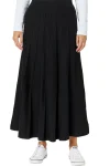 GORDON SMITH Skirts|Winter Style-KATE LONG LINE SKIRT BLACK