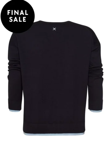 MADLY SWEETLY Jumpers-KEEPA V SWEATER NAVY