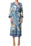 ONCE WAS Dresses-KIMONA COAT DRESS TUKANO