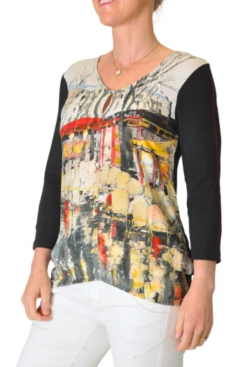 DOLCEZZA Tops-KNIT PULLOVER PARISIAN