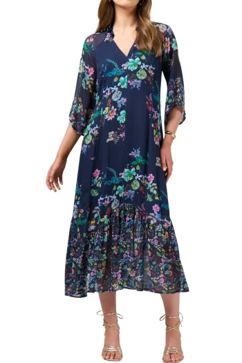 LOOBIES STORY Dresses-LA BOHEME MIDI DRESS INDIGO